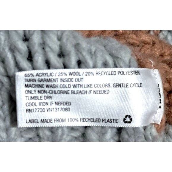 Universal Thread Multicolor Chunky Knit Cropped Sweater XL Slouchy Womens Pullov - Picture 3 of 11